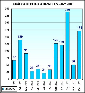 Pluja a Banyoles 2003