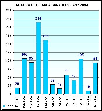Pluja a Banyoles 2004