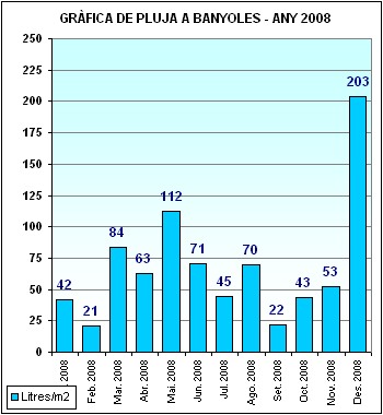 Pluja a Banyoles 2008