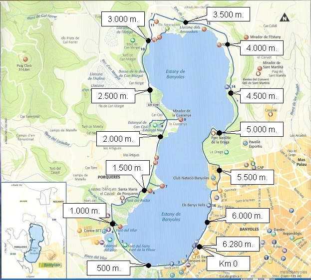 Volta a l'estany de Banyoles a peu