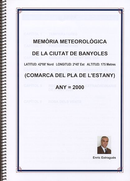 Resum meteorològic de Banyoles 2000
