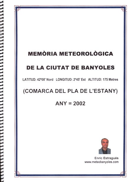 Resum meteorològic de Banyoles 2002